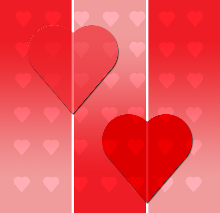 valentine hearts